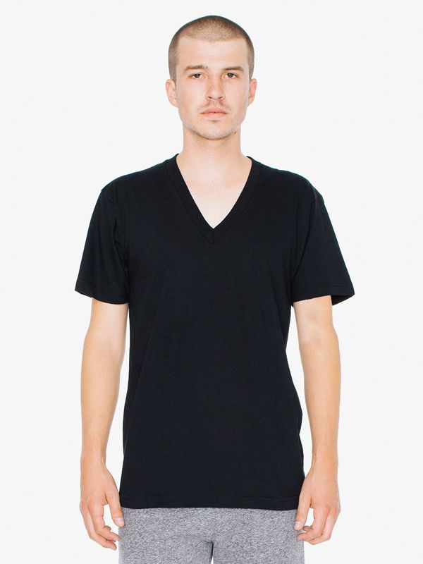 American Apparel Unisex Fine Jersey V-Neck T-Shirt | SUN Website
