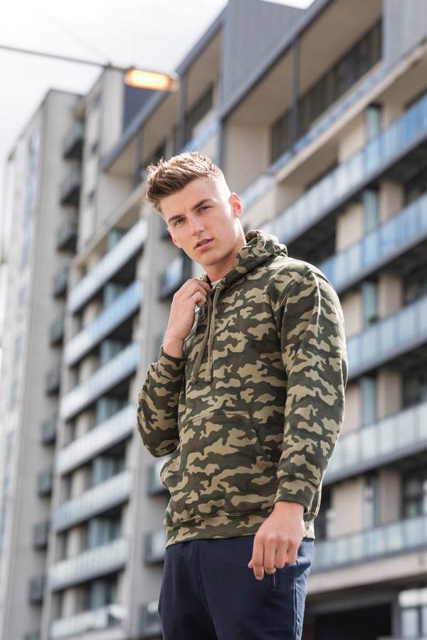 Cotton camo hoodie hotsell
