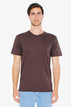 AMERICAN APPAREL - Unisex T Shirt Fine Baumwolle Kurzarmshirt Rundhals XS - 3XS