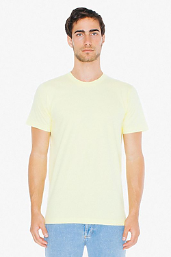 American Apparel 5-Pack Unisex Fine Jersey Short-Sleeve T-Shirt – 2001W, 100% Cotton, Sizes XS-3XL, Made In USA