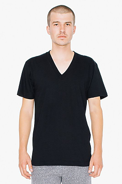 American Apparel Unisex Fine Jersey V-Neck T-Shirt | SUN Website