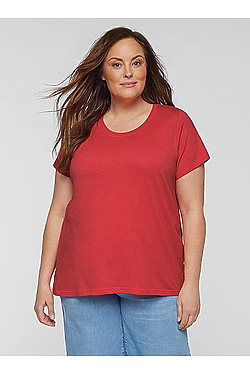 Ladies Curvy Fine Jersey Tee