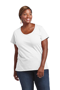 Women's Curvy S/S Scoop Neck