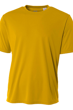 A4 Cooling Performance Long Sleeve Crew Shirt - Safety Yellow, Moisture Wicking - View #2