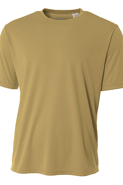 A4 Youth Short-Sleeve Cooling Performance Crew - Small, Texas Orange, Moisture Wicking Polyester - View #3