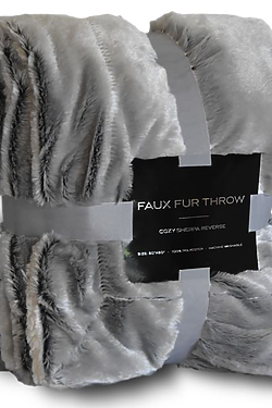 Faux Fur Sherpa Blanket